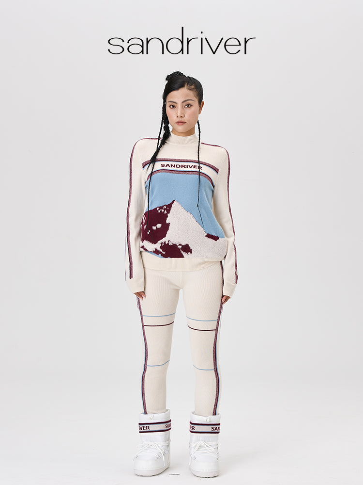 [Snow-Mountain Collection] Cashmere Slim-Fit Pants for Women