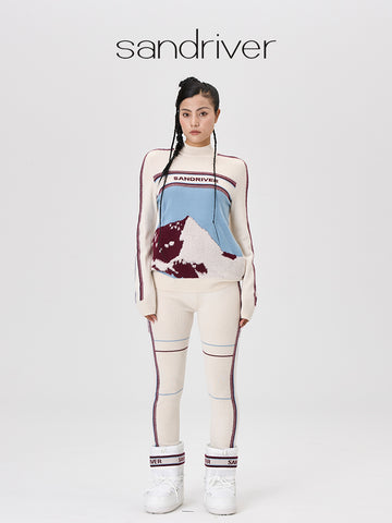 [Snow-Mountain Collection] Cashmere Slim-Fit Pants for Women