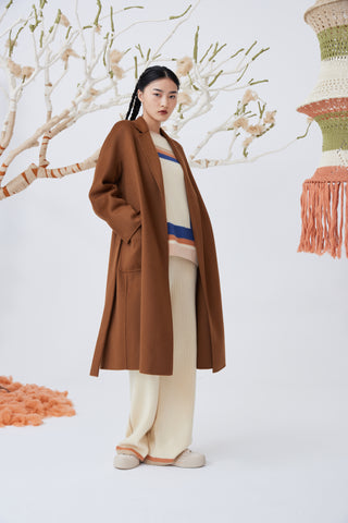 Women's heavy cashmere oversize coat